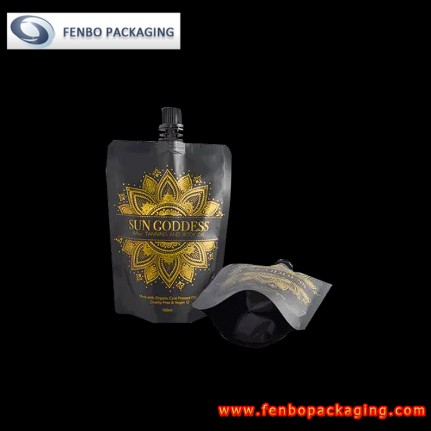 100ml cosmetic spouted body oil packaging stand up pouch-FBTBZLA169 100ml cosmetic spouted body oil packaging stand up pouch-FBTBZLA169