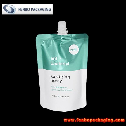 disposable spouted stand up pouch for refill pack hand sanitizer 250ml-FBTBZLA167  disposable spouted stand up pouch for refill pack hand sanitizer 250ml-FBTBZLA167