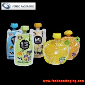 aluminium spouted stand up pouches for kids liquid food packaging-FBYXZL119