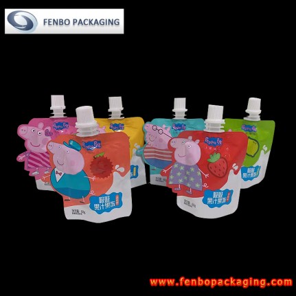 aluminium stand up pouch for sucked jelly packaging with a center spout-FBYXZL115 aluminium stand up pouch for sucked jelly packaging with a center spout-FBYXZL115