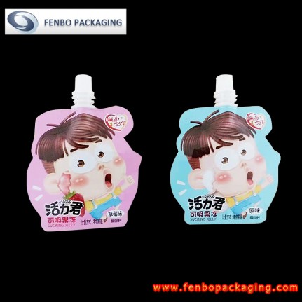 custom shaped liquid drink doypack pouches bag with spout for jelly packaging-FBYXZL116 custom shaped liquid drink doypack pouches bag with spout for jelly packaging-FBYXZL116