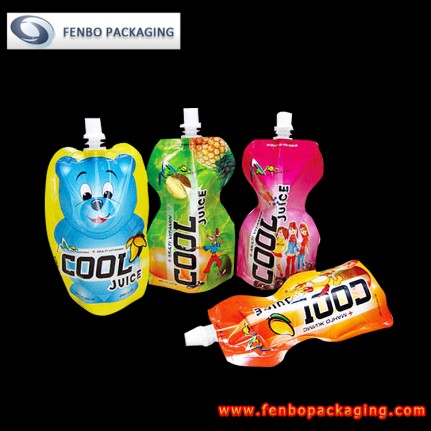 customized shape aluminum foil stand up spout pouch for fruit juice packaging-FBYXZL113 customized shape aluminum foil stand up spout pouch for fruit juice packaging-FBYXZL113