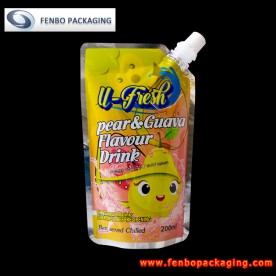 200ml aluminium foil fruit juice spouted doypack stand up pouch-FBYXXZA176