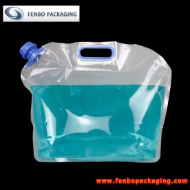 5liter custom spouted liquid packaging stand up pouches with handle-FBYXXZA171