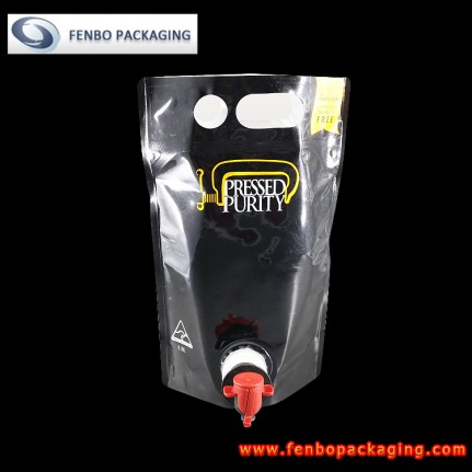 5 litre customized printing spouted wine stand up pouch with tap valve-FBTBZLA182 5 litre customized printing spouted wine stand up pouch with tap valve-FBTBZLA182