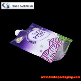 plastic spouted standing up pouch for 250ml tea drink-FBTBZLA184