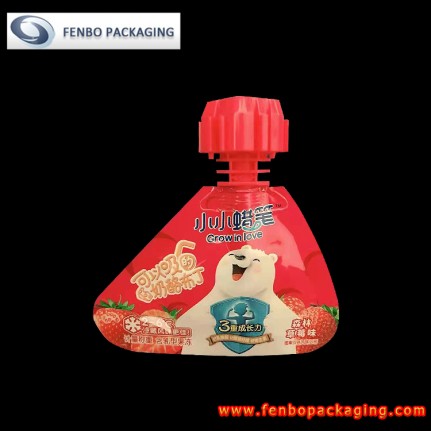 2 oz aluminium stand up pouch with a spout for sucked jelly pack-FBYXZLA123C 2 oz aluminium stand up pouch with a spout for sucked jelly pack-FBYXZLA123C