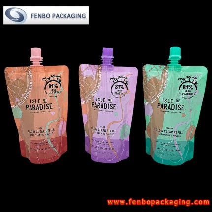 plastic drink doypack pouch bag with spout for frozen drink packaging-FBTBZL113 plastic drink doypack pouch bag with spout for frozen drink packaging-FBTBZL113