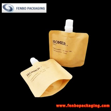 wholesale customized brand kraft paper spouted liquid coffee pouch bag-FBTBZL116 wholesale customized brand kraft paper spouted liquid coffee pouch bag-FBTBZL116