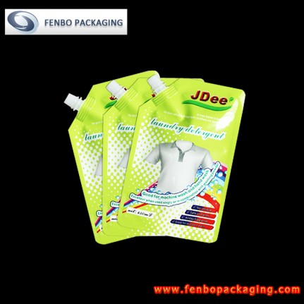 heat seal corner spouted doypack liquid detergent bags-FBXZZL118 heat seal corner spouted doypack liquid detergent bags-FBXZZL118