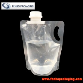 one gallon clear liquid spouted standing bags-FBTBZLA194
