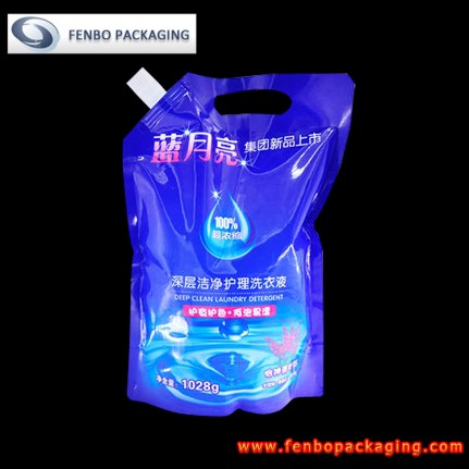 1028gram liquid detergent plastic stand up pouch bag with spout-FBYXXZA206