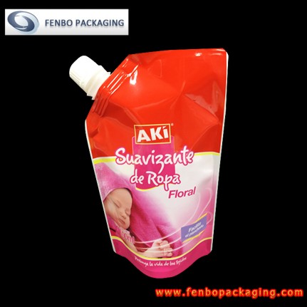 550ml liquid detergent stand up doypack pouch with spout plastic manufacturer-FBYXXZA207