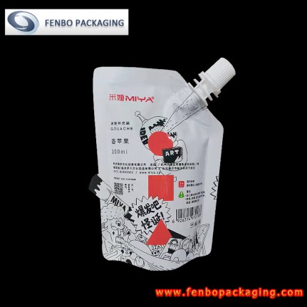 100ml doypack stand up pouches with corner spout nozzle-FBYXXZA210 100ml doypack stand up pouches with corner spout nozzle-FBYXXZA210
