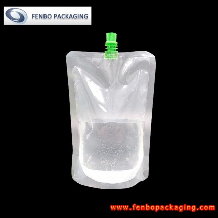 600ml clear spout stand up pouches for liquid packaging bangalore-FBTBZLA190  600ml clear spout stand up pouches for liquid packaging bangalore-FBTBZLA190
