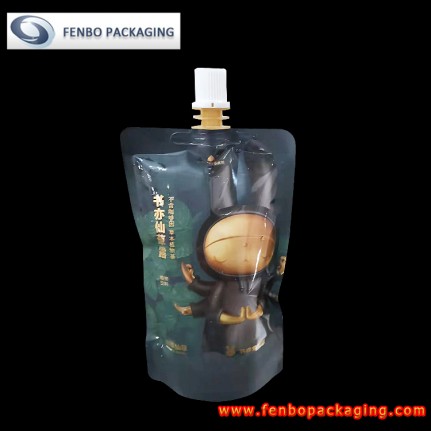 150ml matte black custom printed spout doypack jelly pouches-FBTBZLA198 150ml matte black custom printed spout doypack jelly pouches-FBTBZLA198