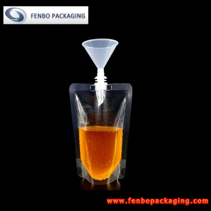 200ml spout standing pouches bags transparent for bulk sale in china-FBTBZLA191 200ml spout standing pouches bags transparent for bulk sale in china-FBTBZLA191