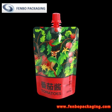 200 ml ketchup sauce spout stand up pouches packaging australia-FBTBZLA207 200 ml ketchup sauce spout stand up pouches packaging australia-FBTBZLA207