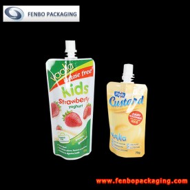 70/140gram custom plastic liquid food drink packaging standing pouches with spout-FBTBZLA211