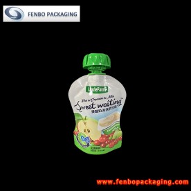 80ml china baby food spouted squeezable stand up sachet bags manufacturer-FBTBZLA210