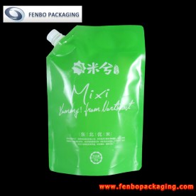 3KG plastic heat seal pour spout stand up bags for rice packaging-FBXZZLA213