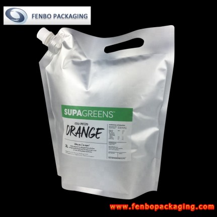 3liter fruit juice packaging pour spout doypack stand up pouches bags-FBYXXZA215