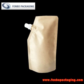 500gram brown kraft paper spout coffee powder bag pouch supplier-FBXZZLA212