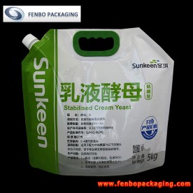 5000ml HDPE plastic handle pour spout pouch doypack bags supplier-FBYXXZA217
