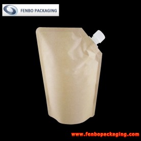 500ml kraft paper spout pouches for liquid beverage singapore-FBYXXZA228