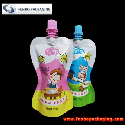 wholesale 150ml flat bottom spout pouch for yogurt packaging-FBYXZL126 wholesale 150ml flat bottom spout pouch for yogurt packaging-FBYXZL126