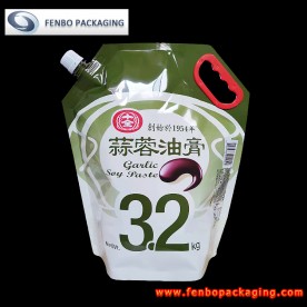 3.2KG plastic handle large aluminum corner spout pouch stand up bags-FBYXXZA231