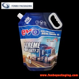5litre spout stand up pouches with plastic handle for engine oil packaging usa-FBYXXZA230