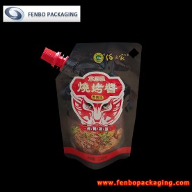 110gram china BBQ sauce pour spout stand up bags aluminum foil-FBYXXZA232