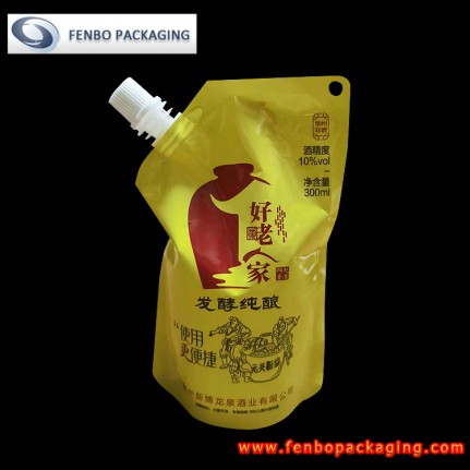 300ml aluminum foil wine refill pouches doypack bag with spout-FBYXXZA236 300ml aluminum foil wine refill pouches doypack bag with spout-FBYXXZA236