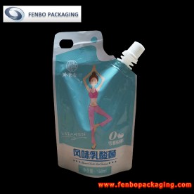jual 150ml yogurt beverage packaging spouted standing pouch-FBYXXZA238