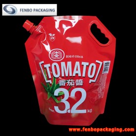 3.2KG full printed foil spout bags pouch tomato ketchup packaging-FBYXXZA249