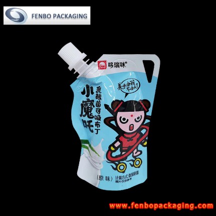 70ml plastic pouches with cap and pour spout for sucked pudding packaging-FBYXXZA254C 70ml plastic pouches with cap and pour spout for sucked pudding packaging-FBYXXZA254C
