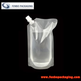 750ml empty plastic corner spout doypack pouches clear with cap-FBYXXZA256