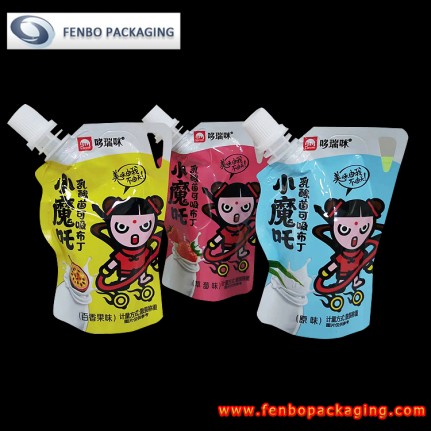 sucked pudding standup side corner spout bags supplier-FBXZZL129 sucked pudding standup side corner spout bags supplier-FBXZZL129