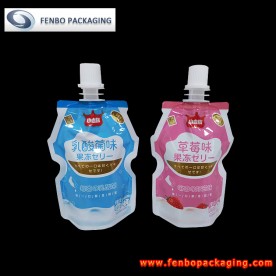 shaped doy style yogurt beverage packaging spouted pouch-FBYXZL144