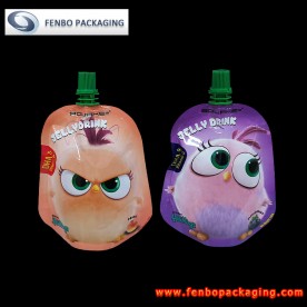 shaped stand up pouch with spout jelly drink packaging pouches-FBYXZL140