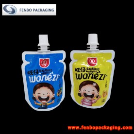 stand up saco embalagem pouch de iogurte com tampa-FBYXZL145