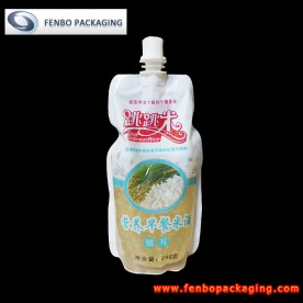 248gram poly clear china rice wine drink pouch with spout-FBYXZLA129