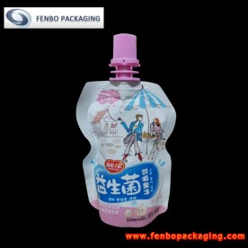 55ml spouted standing pouches for liquid yogurt drink packaging-FBYXZLA134