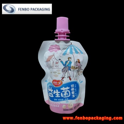 55ml spouted standing pouches for liquid yogurt drink packaging-FBYXZLA134  55ml spouted standing pouches for liquid yogurt drink packaging-FBYXZLA134