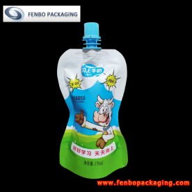 150ml spouted liquid yogurt drinking resealable bags factory-FBYXZLA141
