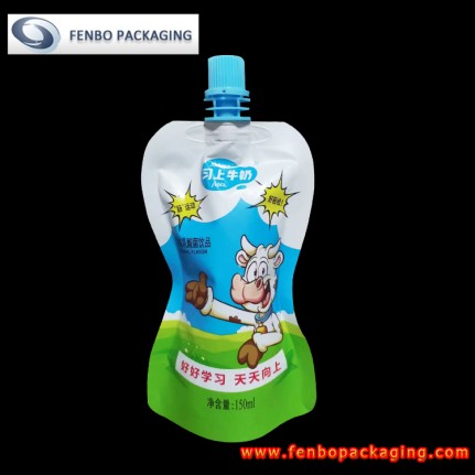 150ml spouted liquid yogurt drinking resealable bags factory-FBYXZLA141 150ml spouted liquid yogurt drinking resealable bags factory-FBYXZLA141