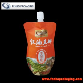 350ml liquid bean paste doy pack pouches with a spout fitment-FBYXZLA154