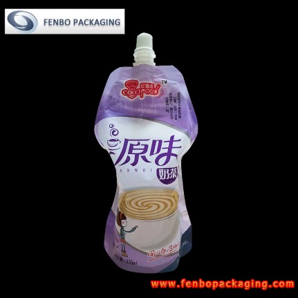 330ml liquid milk tea stand up doypack pouch bags with cap and spout plastic-FBYXZLA164A 330ml liquid milk tea stand up doypack pouch bags with cap and spout plastic-FBYXZLA164A