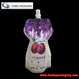 300ml plastic liquid standing pouch bags with pour spout-FBYXZLA168B
